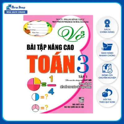 Sách Tham Khảo - Vở Bài Tập Nâng Cao Toán Lớp 3 - Tập 1 (Bám Sát SGK Kết Nối Tri Thức Với Cuộc Sống) - Newshop