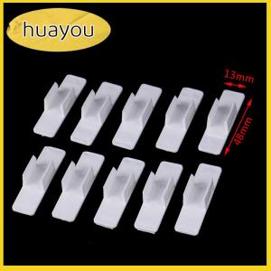 huayou 10ชิ้นใหม่ที่ใส่ปากกาแบบมีกาวในตัวคลิปดินสอกล่องปากกาแบบถาวรสำหรับวางบนโต๊ะ