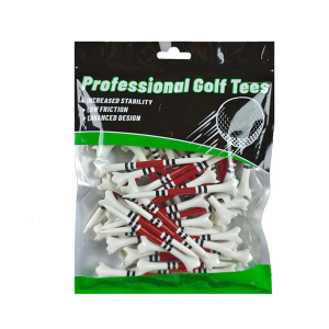 50pack Multicolor Golfs Tees Practice Wear-resisting Flexible Golfs Tees for Various Playing Conditions