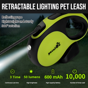 Retractable Lighting Pet Leash Led Light Automatic Retractable Dog Leash Pet Retractable Leash Traction Rope