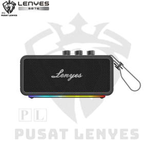 S876 - Speaker LENYES S-876 Elegance RGB Wireless Speaker Bluetooth 5.3 Portable Stereo Waterproof IPX6 DSP Heavy Bass TWS