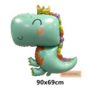 UMI Big 3D Dinosaur Foil Balloon Dino Theme Birthday Decoration Kids Baby Boy Animal Trex Belon Party Supply 恐龙铝膜气球