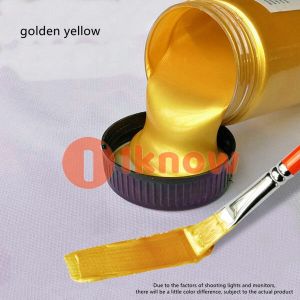 Tôi Biết 1 Chai 100Ml/300Ml Cao Cấp Kim Loại màu vẽ Acrylic Thủ Công Với Hiệu Ứng Kim Loại-Vàng Bạc Sơn & Bất kỳ Bề Mặt