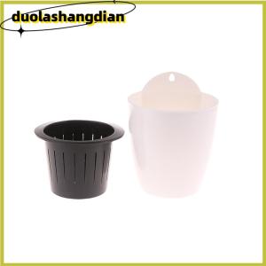 [Duola] Gắn tường trong nhà tự động hấp thụ nước Lọ hoa nhựa Lọ hoa mọng nước màu xanh lá cây thì là cây xanh chậu hoa trang trí