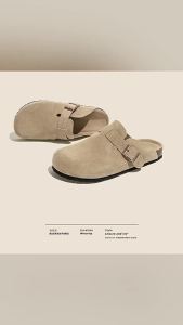 [Free Shipping] 2025 New Thick-Soled Womens Fall/Winter Slip-On Closed-Toe Mules with Internal Height Increase