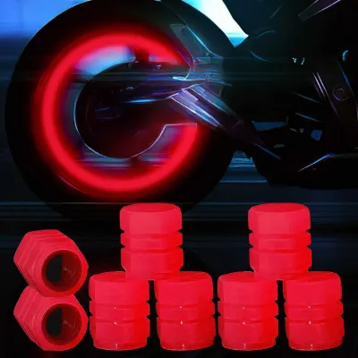 FIREFLYS Tutup Pentil Ban Mobil Motor Neon Luminous Valve Cap 4 PCS - F8
