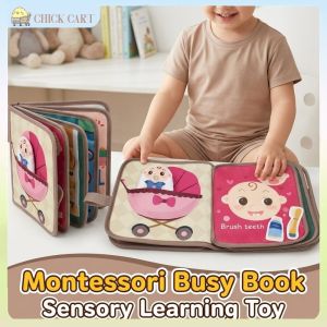 Baltra Montessori Busy Book Safe Felt Sensory Travel Toy Early Learning For Toddlers Boys Girls