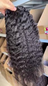 Real Hair Wig Clip in Hair Set 115-120g Kinky Straight Clip in Hair