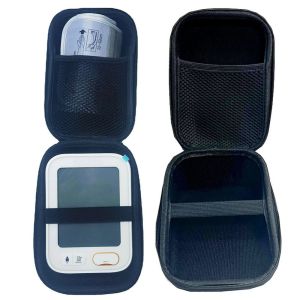 VELLICHORM Hard Shell Blood Pressure Monitor Storage Case Shockproof Portable Travel Carrying Pouch Multi-functional Mesh Design Sphygmomanometer Protective Bag Home Organization
