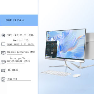 Komputer All-in-One Baru dengan Prosesor Intel Core i3 Generasi Ke-8 Memori 16GB SSD 1TB Layar 22/24/27 Inci Gratis Keyboard dan Mouse - Siap Pakai Garansi 1 Tahun