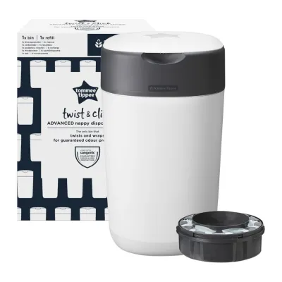 Tommee Tippee Sangenic Twist & Click Advanced Diaper Disposal Bin (1/6 casettes)