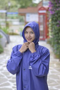 Jas Hujan CREZZIDA Wanita Dewasa Mantel Ujan Raincoat Mantol Gamis Dewasa Bahan Elastis Anti Rembes