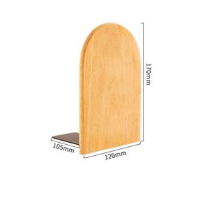BLACKON Desk Organizer Nature Wooden Bookends Display Holder Beech Walnut Book Support Rack Space-saving Simple  Bookshelf Minimalism