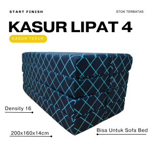 Kasur Busa Lipat 4 Ukuran 200 x 160 x 14 cm | Kasur Lantai Tebal 14 cm Anti Kempes