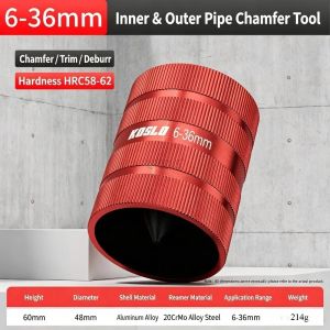 6-36mm Aluminum Alloy Deburring Tool Rotary Chamfer Reamer for Inner Outer Hole Deburring Fast Burr Removal Copper Steel