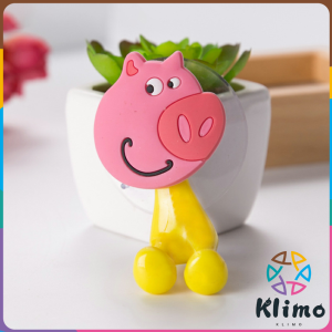KLIMO Cute Cartoon Animal Bathroom Plastic Toothbrush Holder
