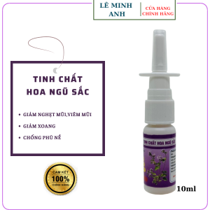 Xịt Xoang Mũi Lê Minh AnhChiết Xuất Hoa Ngũ Sắc Theo Phương Pháp Thủ Công Giúp Cải Thiện Xoang MũiViêm Mũi DỊ Ứng 10ml