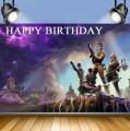 Fortnite Backdrop Video Game Background for Boy Birthday Banner Party Decorations Photography. 