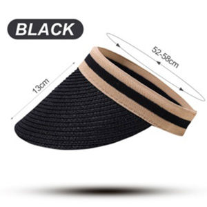 Summer Straw Hat Adult Beach Hat Anti UV Sunhat Fisherman Brim Hat Topi Pantai Perempuan-COZII