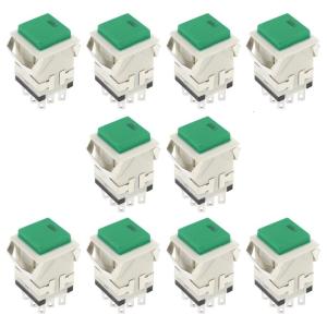 High Frequency Operation Push Button with Locking Mechanism & Red Status Indicates Illuminates Momentary Switches Device