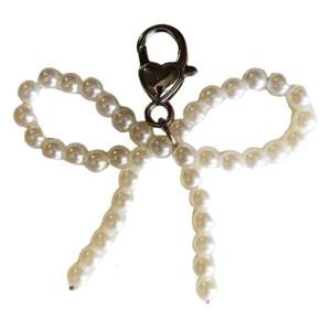 Sweet Pearls Beaded Bowknot Shoe Charm Lovely Shoe Decorations Shoelaces Charm Shoe Decorative Pendant Accessories