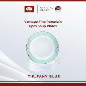 Vantage Tif_fany Blue 6 in 1 Soup Plate (Fine Porcelain)