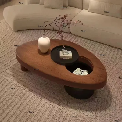 BK Coffee Table Living Room Light Luxury Log Style Home Small Apartment Creative Tea Table 25 New