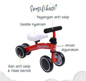 Mainan Sepeda Anak / Balance Bike Exotic / Push Bike / Sepeda Keseimbangan