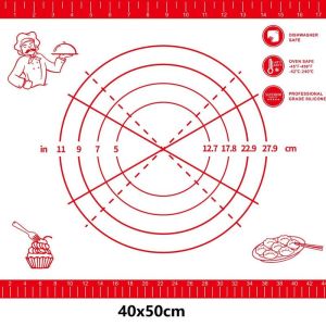 Tấm nhào bột silicon cấp thực phẩm để nướng tấm cán bột chống trượt