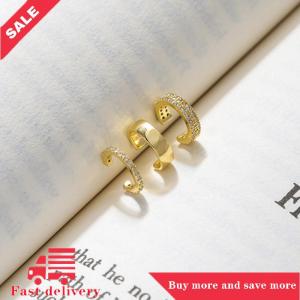 [COD] Delicate Zircon Cute Clip Earrings Female Buckle Ear Cuff No Piercings Fake Cartilage Ear for Women Fashion Jewelry