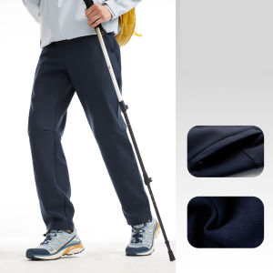 Camel mens outdoor soft shell pants warm fleece water-repellent trousers