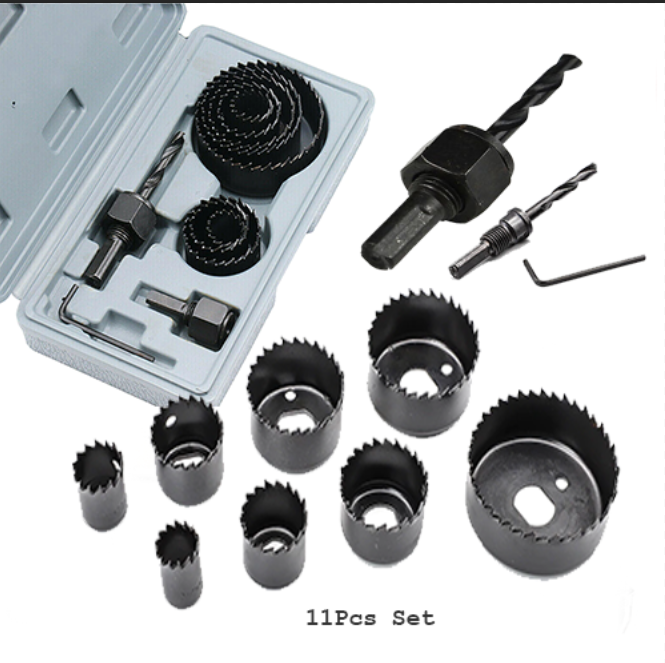 11pcs 1964mm Metal Wood Hole Saws Bit For Woodworking DIY Wood Cutter