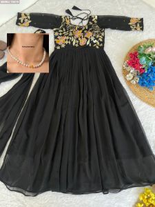Embroidery Georgette Gown 💕💕💕