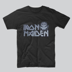 Kaos Band IRONMAIDEN LOGO The Book Of Soul: Rock Legend T-Shirt Barat Premium Distro Musik