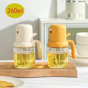 260ML Oil Spray Pot Kitchen Household Edible Olive Oil Spray Bottle Atomized Misty Oil Tank Air Fryer Barbecue Spray Bottle
