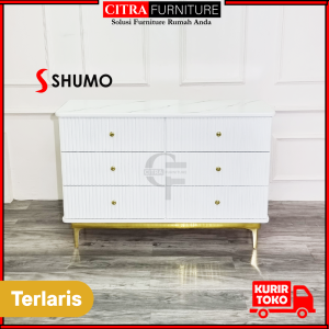 Crendenza 120 cm Duco Gold Nordic Style Sweden Series | Kabinet TV Classic