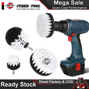 3PCS Drill Brush Set – Power Scrubber Cleaning Kit for Car Tires Carpet Glass (2" 3.5" 4")