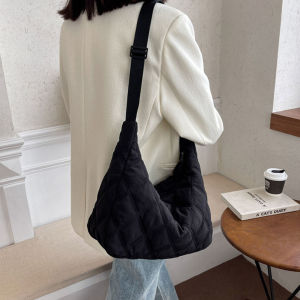 Phụ Nữ Chic Túi đeo chéo chữ thập màu trơn bông lưới Tote cho đi chơi EVERYDAY