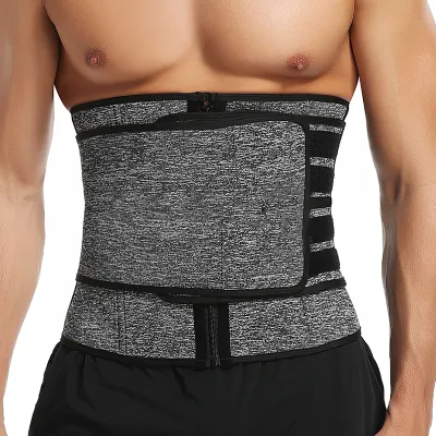 Guhit Elastic Wrapping Waist Belt Waist Trimmer for men Belly Slimbelt Body Shaper Waist Trainer Body Shaper Girdles for men Tummy Belly Fat Trimmer Sauna Sweat Belt Adjustable Slimming Fitness Worktout Body Shaper Slim Waist