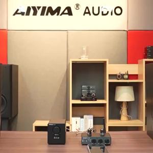 AIYIMA T1PRO Tube Preamp Bluetooth 5.1 HiFi Preamplifier with APTX-HD Bass Treble Tone Controls 12V