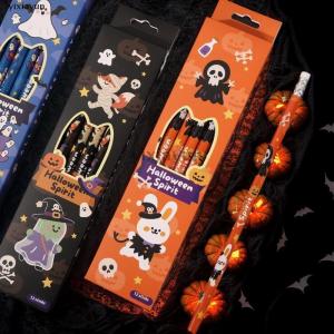 [COD] yixiayun 12Pcs set Halloween Themed Pencils For Kids Birthday Halloween Party Gift Cartoon Pumpkin Ghost Pencil For School Rewards