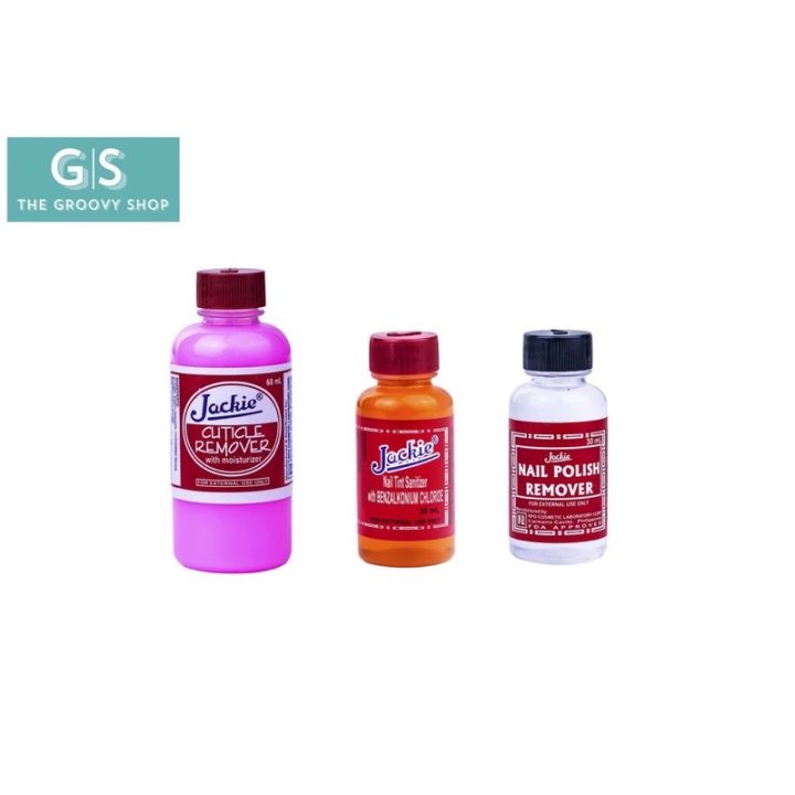Acetone, nail tint sanitizer, cuticle remover manicure set Lazada PH