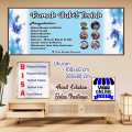 MMT Banner Spanduk Jasa Buat Buket Wisuda Design Warna Biru. 