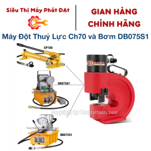 Máy Đột Thủy Lực CH70 và Bơm điện thủy lực DB075S1