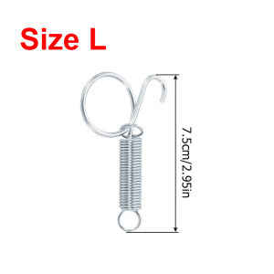 5/10/25Pcs Spring lock for rabbit cage Metal Bird cage door hook lock