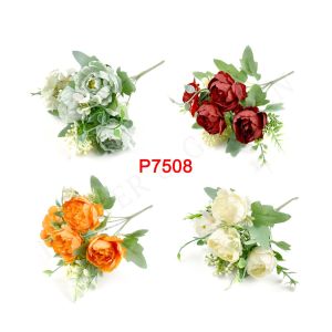 FA P7508 Bouquet Bunga Rose Hias Artifisial Dekorasi Rumah Kantor Hotel Pernikahan