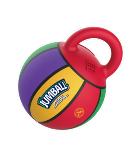 👍 (SG Authorized) GiGwi Jumball for Dog Puppy Durable Interactive Enrichment Basketball Toy Air Pumped with Handle