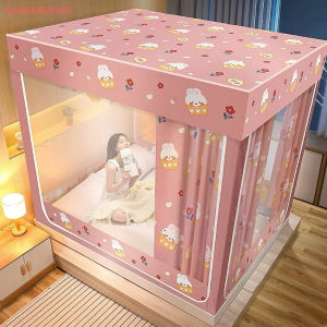 Mùng ngủ cho bé Quỳnh Anh Màn chống muỗi riêng tư 1m2/1m4/1m5/1m8/2m2 Chiều cao 1m7 Có rèm Lắp đặt không cần khoan tường