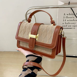 Kstyle Women Fashion Elegant Classy Vintage Retro Premium PU Leather Travel Outing Sling Bag Shoulder Bag Crossbody Handbag Pouch Clutch Beg Wanita Lawa - 9736