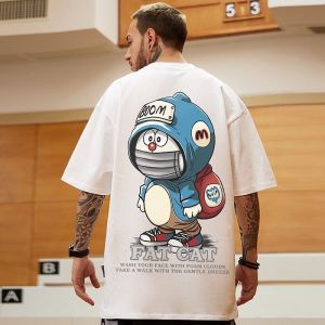 KAOS DISTRO JEPANG DORAEMON OVERSIZE COTTON COMBED 30S JUMBO S M L XL 2XL 3XL 4XL 5XL 6XL UNISEK DTF